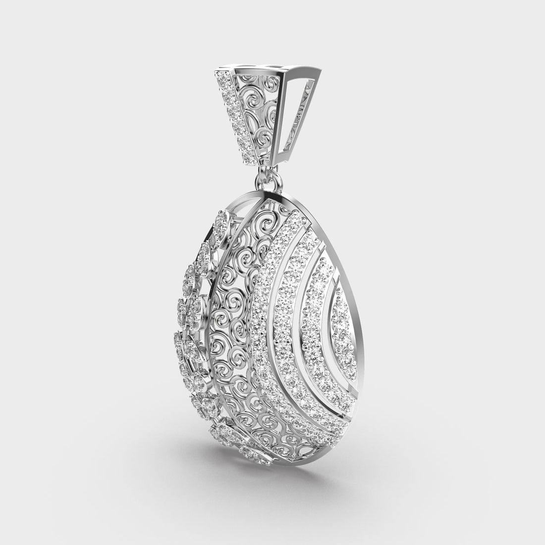 Heritage Reborn Diamond Drop Pendant (Without Chain)