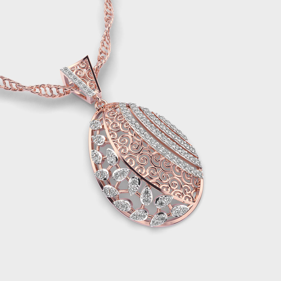 Heritage Reborn Diamond Drop Pendant (Without Chain)
