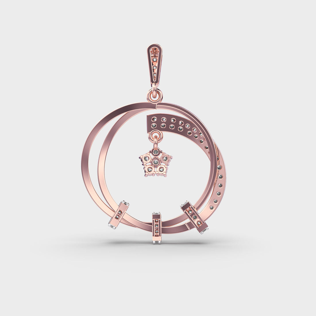 Modern Minimalist Diamond Pendant (Without Chain)
