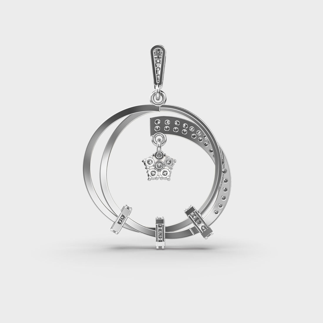 Modern Minimalist Diamond Pendant (Without Chain)