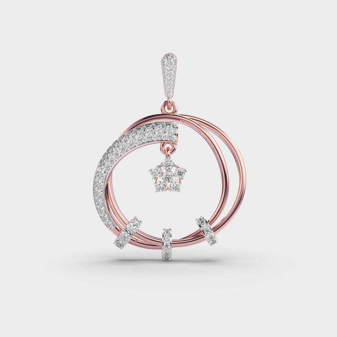 Modern Minimalist Diamond Pendant (Without Chain)