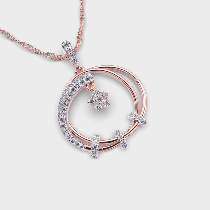 Modern Minimalist Diamond Pendant (Without Chain)