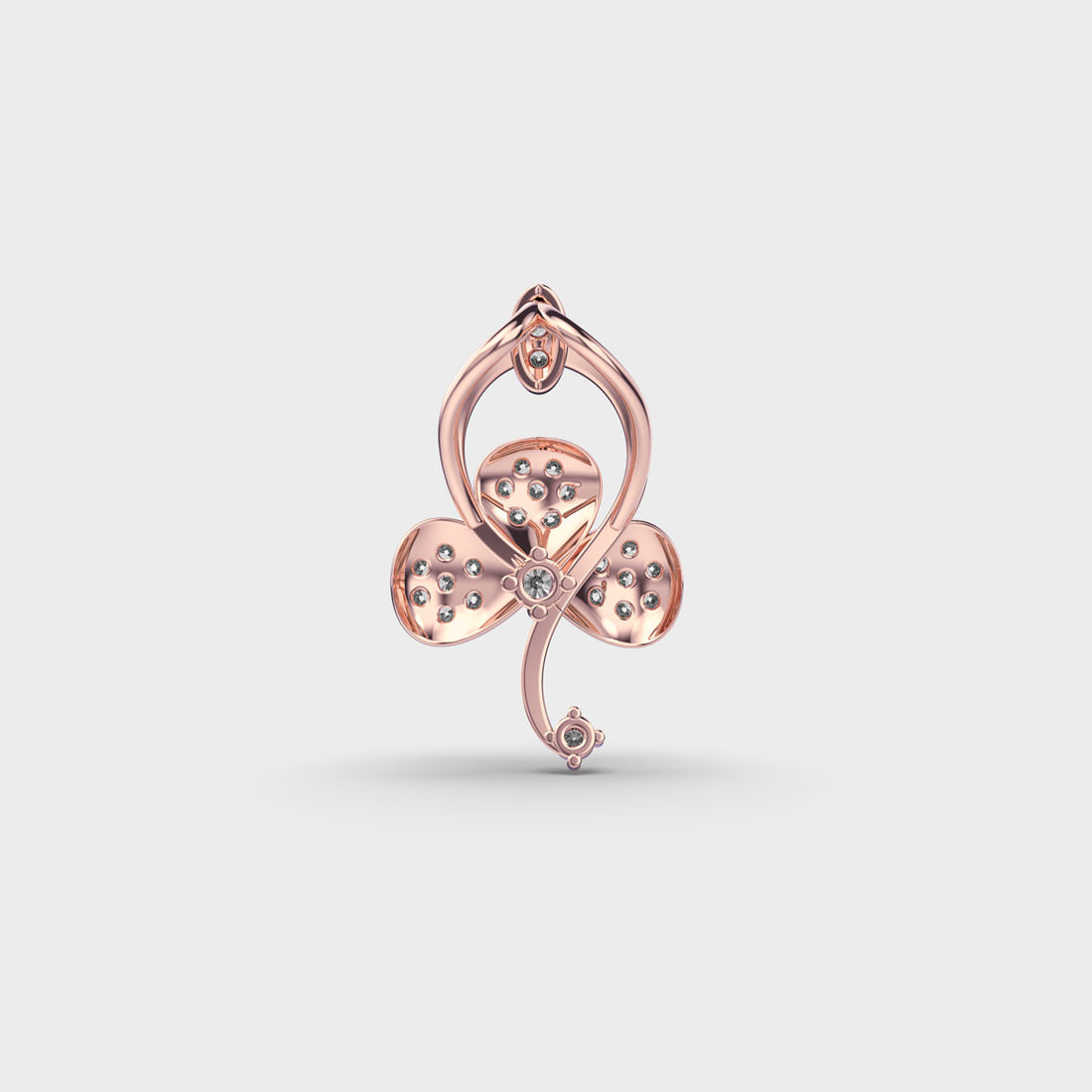 Petal Whispers Diamond Pendant (With Chain)