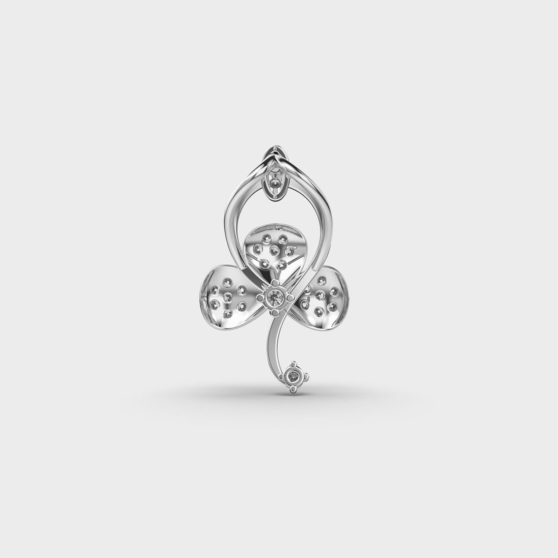 Petal Whispers Diamond Pendant (With Chain)