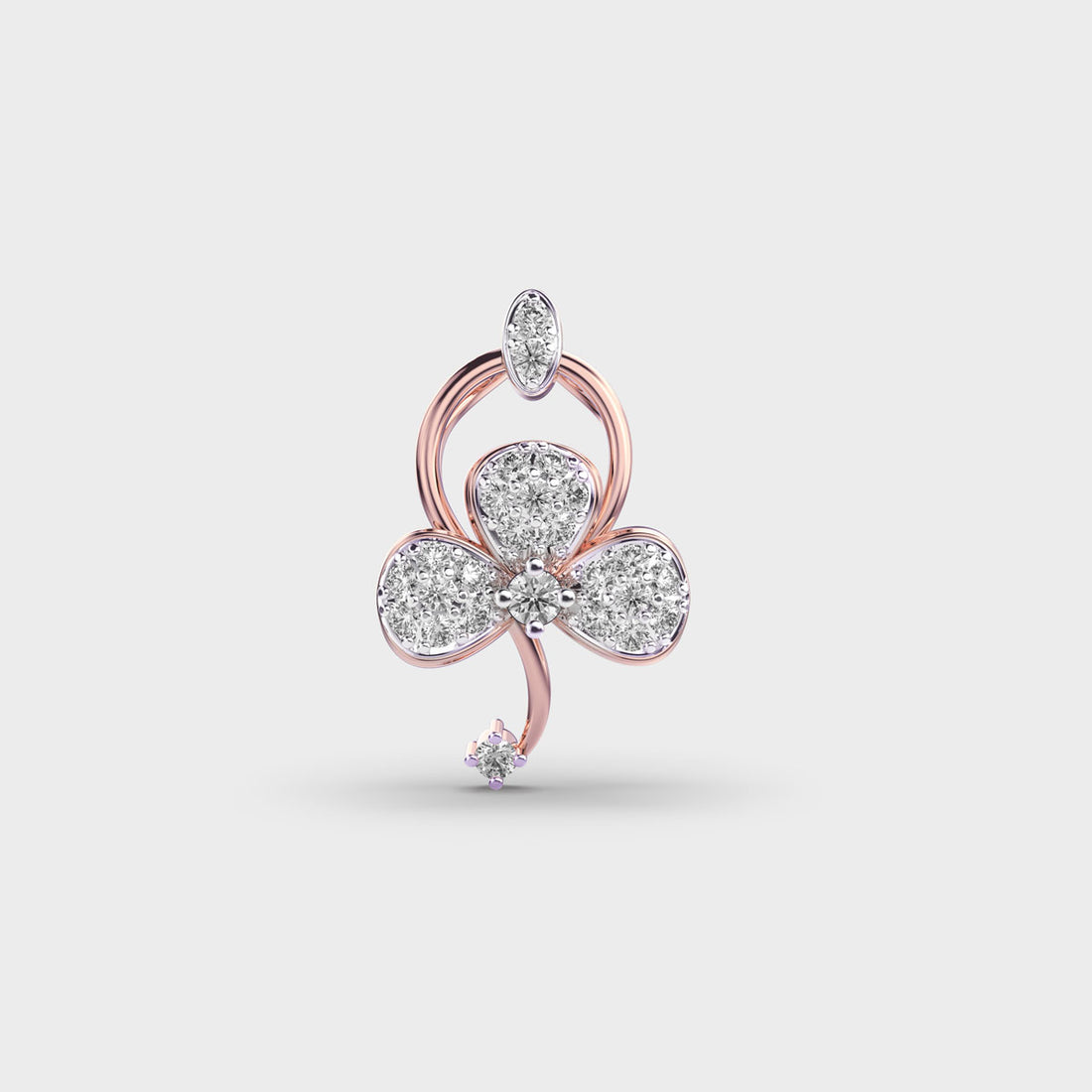 Petal Whispers Diamond Pendant (With Chain)
