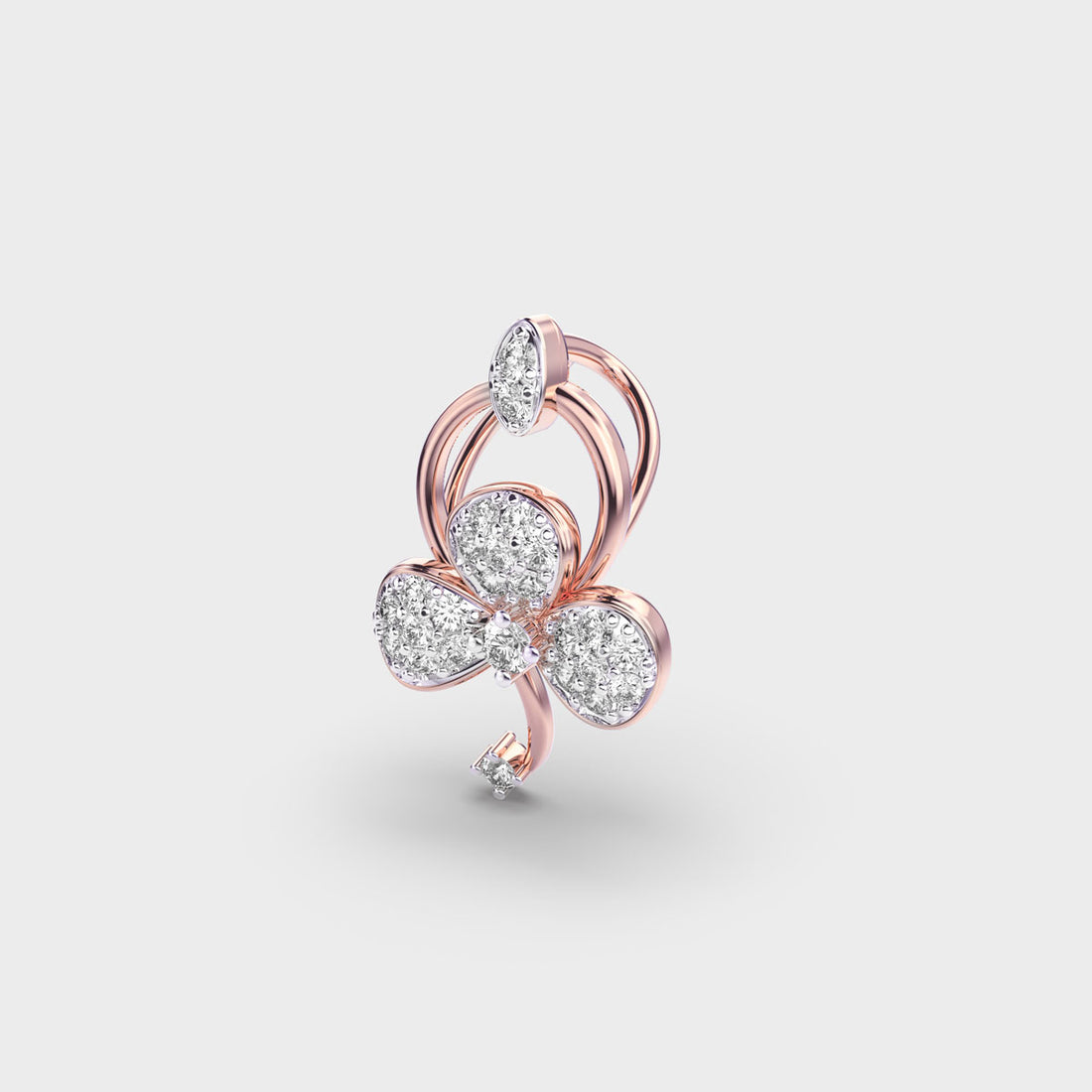 Petal Whispers Diamond Pendant (With Chain)