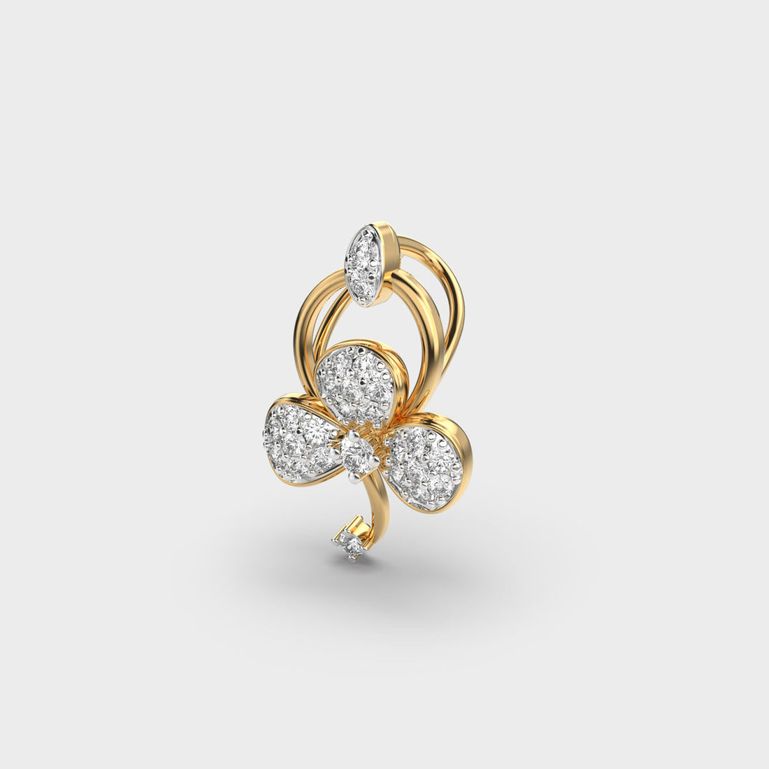 Petal Whispers Diamond Pendant (With Chain)