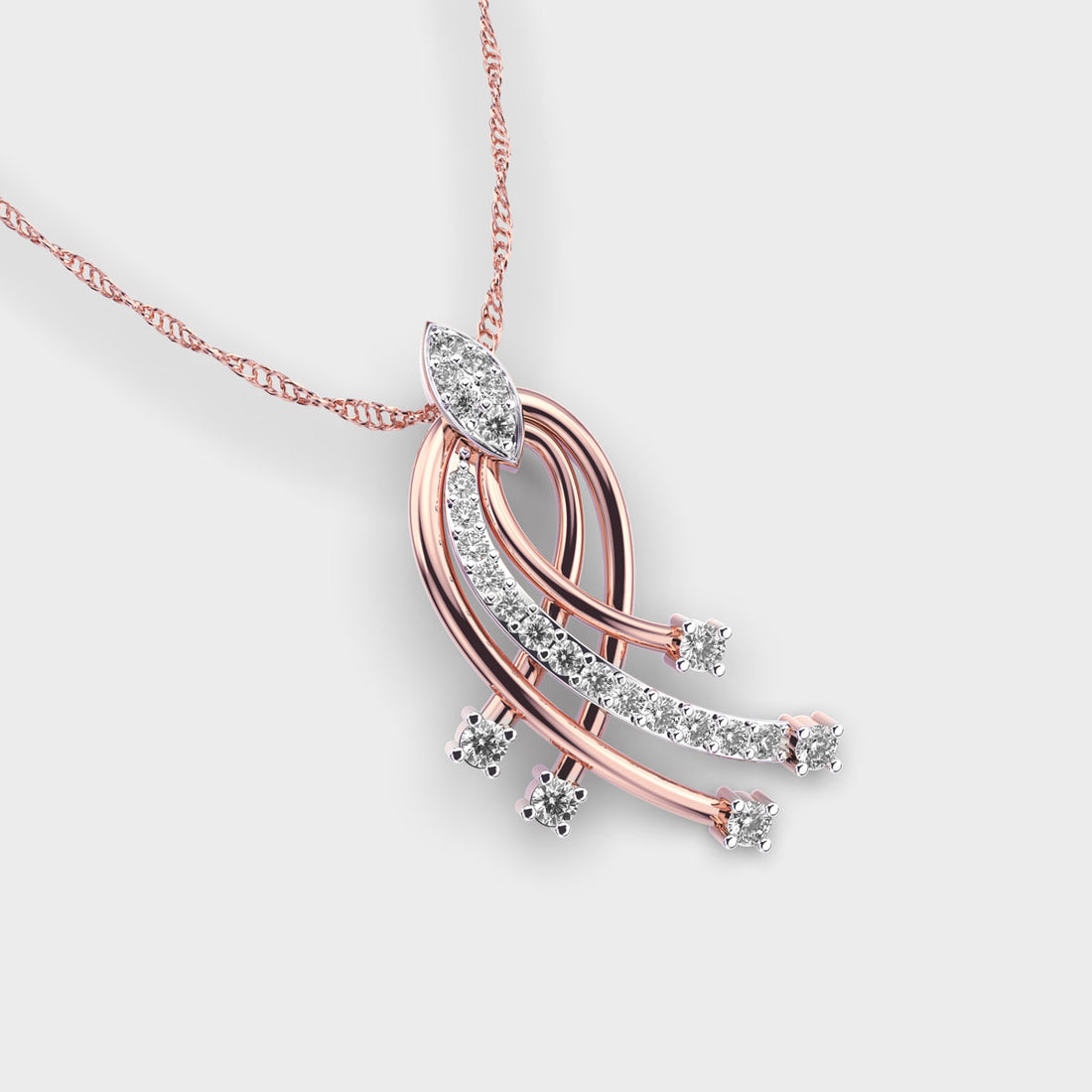 Minimalist Vignette Diamond Pendant (With Chain)
