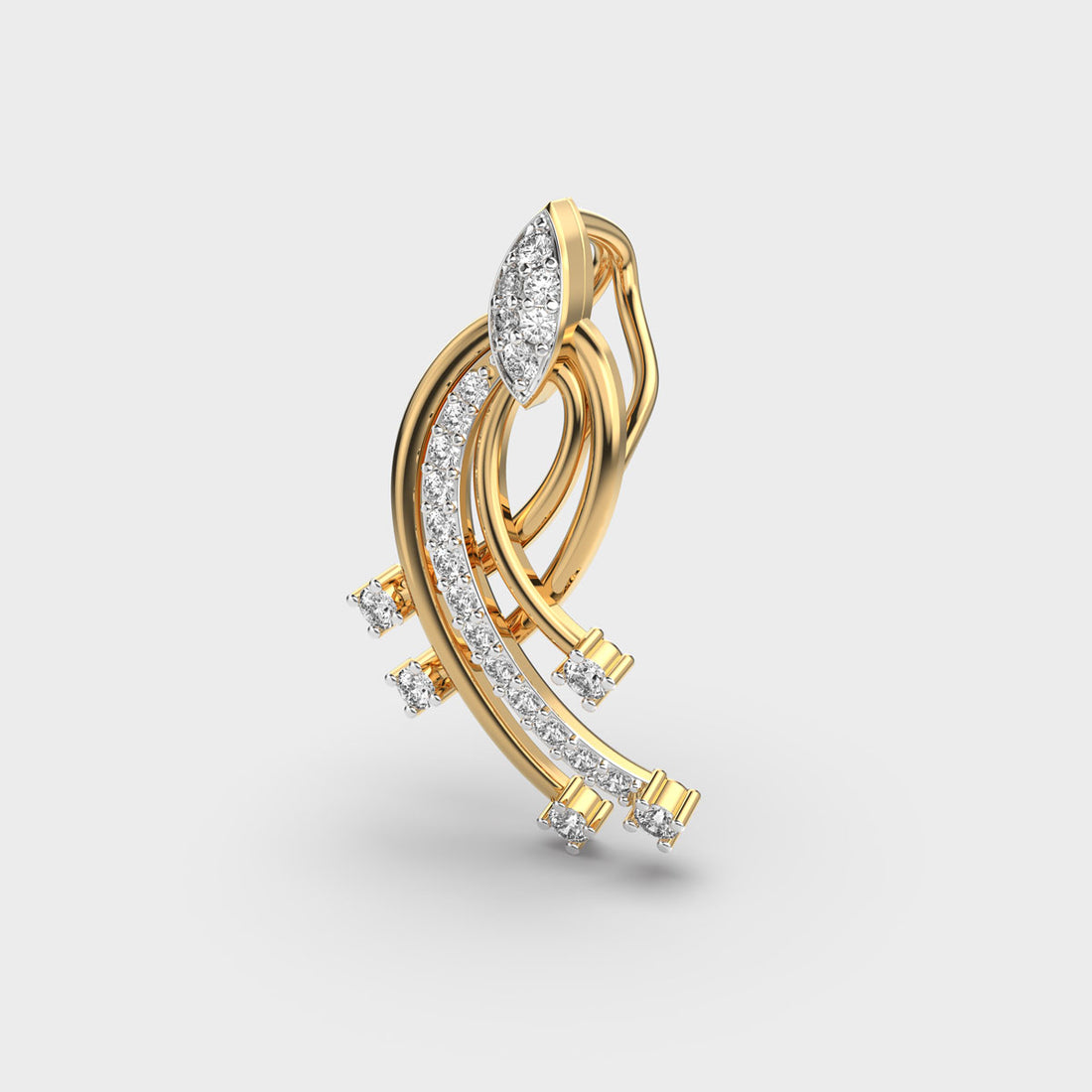 Minimalist Vignette Diamond Pendant (With Chain)