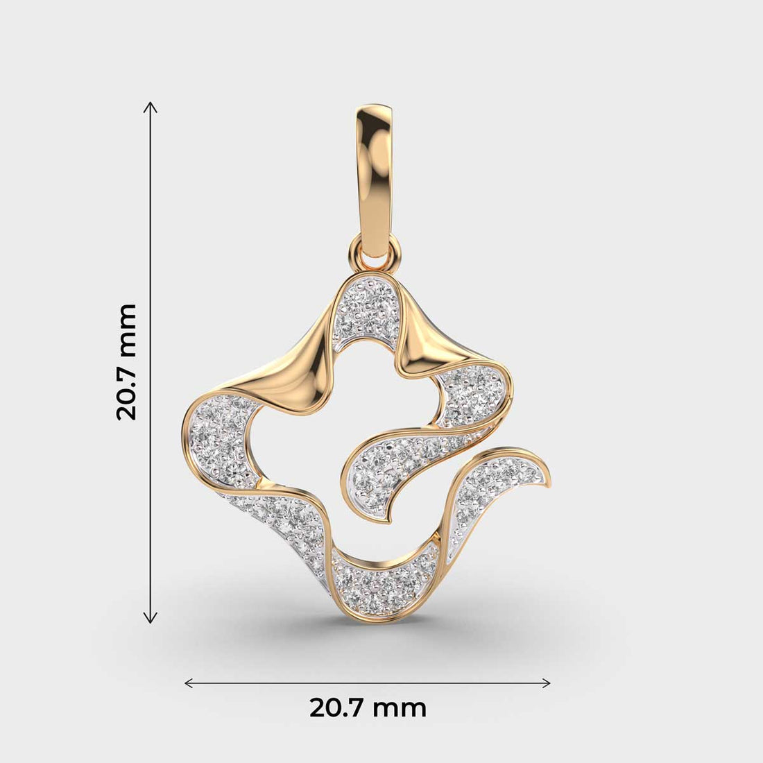 Mystic Radiance Diamond Pendant (Without Chain)