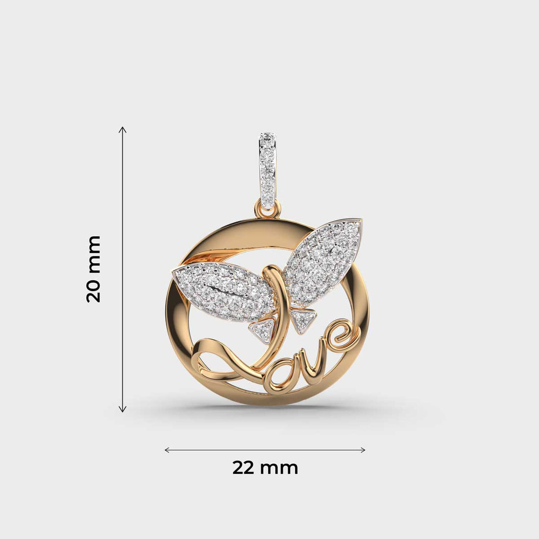 High in Love Diamond Pendant (Without Chain)