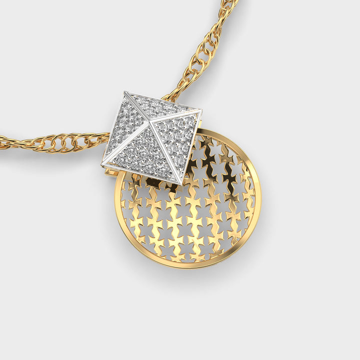 Harmony Sphere Diamond Pendant (With Chain)