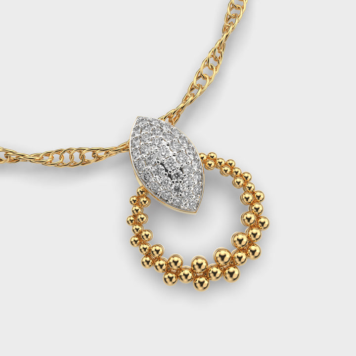 Mystic Galaxy Diamond Pendant (With Chain)
