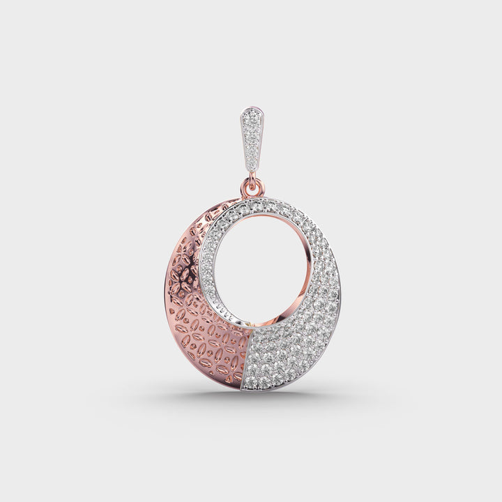 Harmonic Eclipse Diamond Pendant (Without Chain)