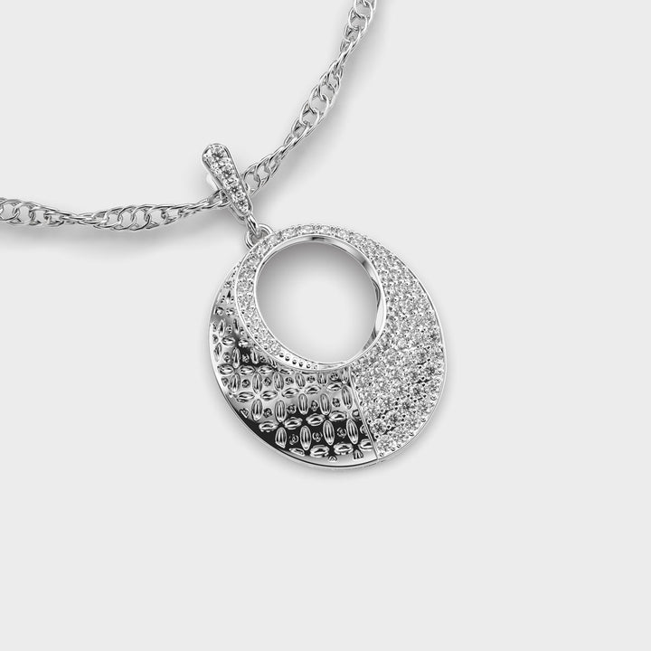 Harmonic Eclipse Diamond Pendant (Without Chain)