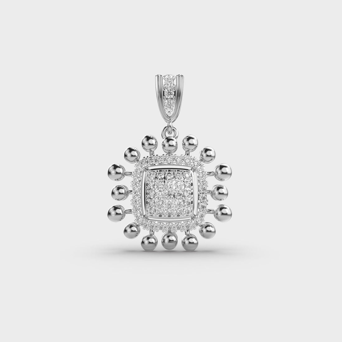 Luminous Echo Diamond Pendant (Without Chain)