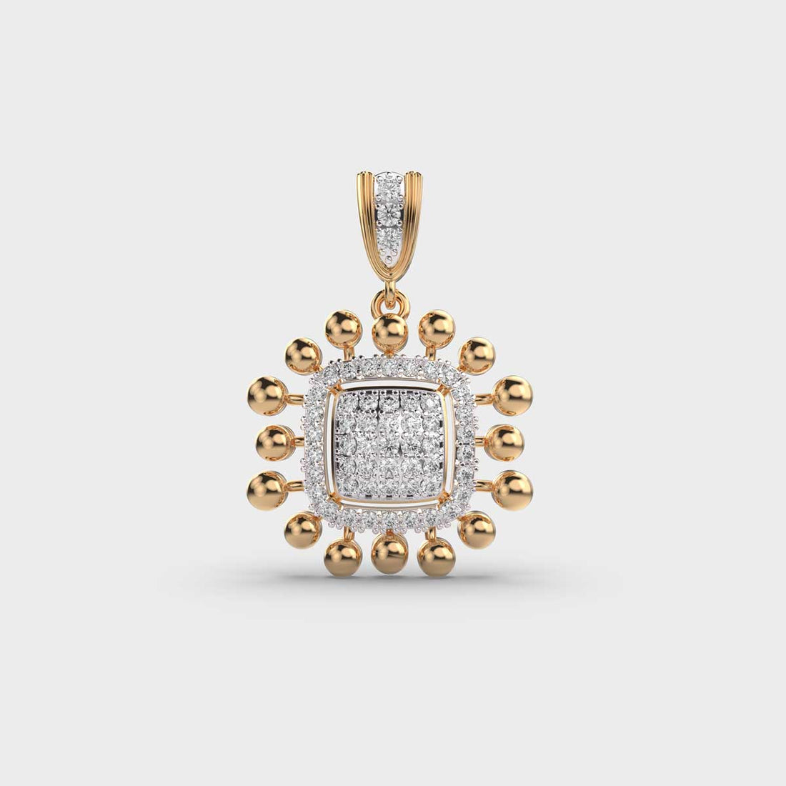 Luminous Echo Diamond Pendant (Without Chain)