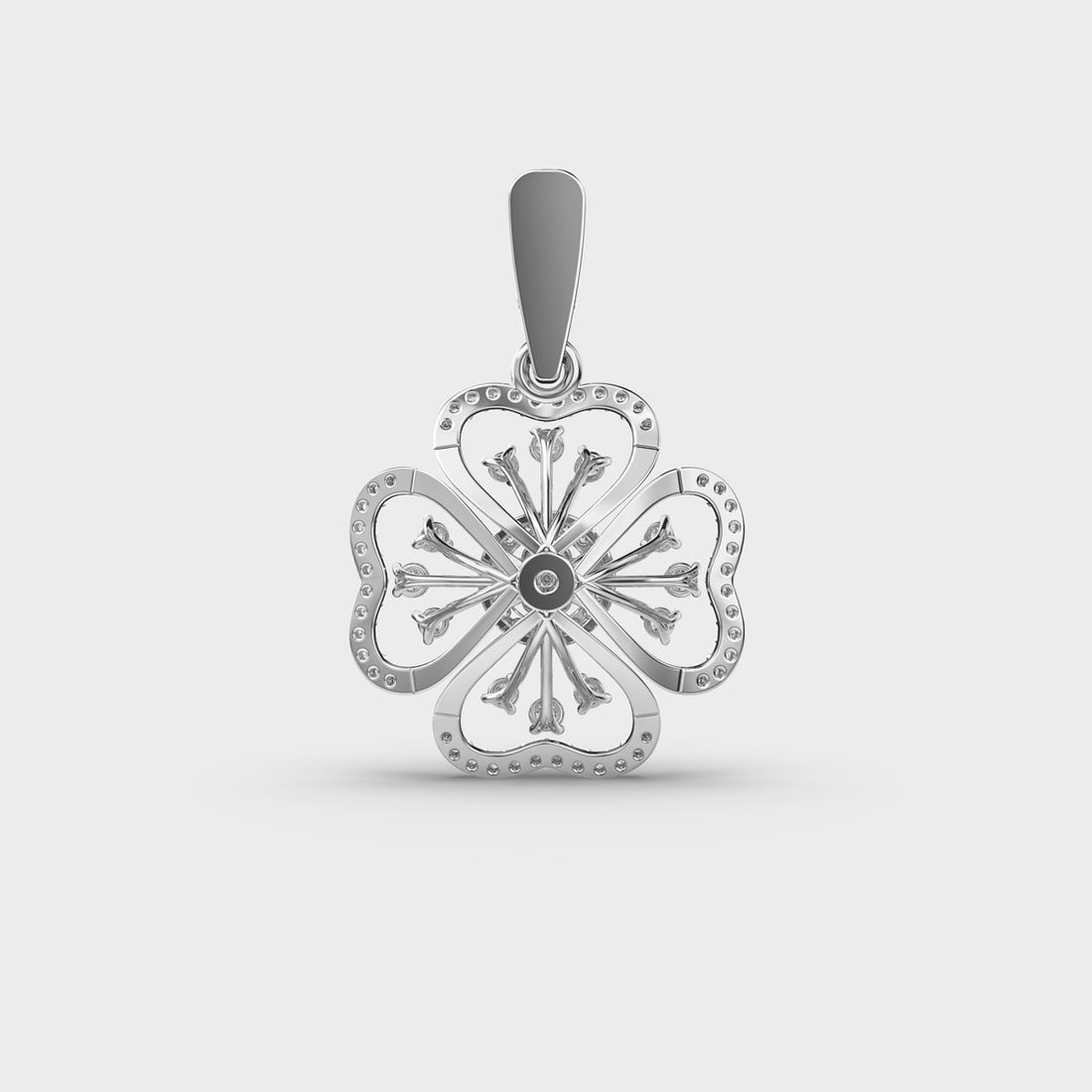 Fragrant Flower Diamond Pendant (Without Chain)