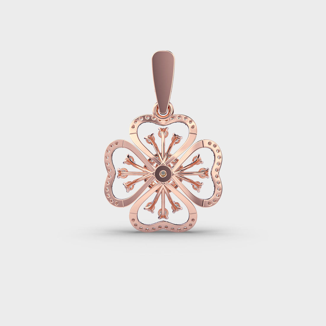 Fragrant Flower Diamond Pendant (Without Chain)