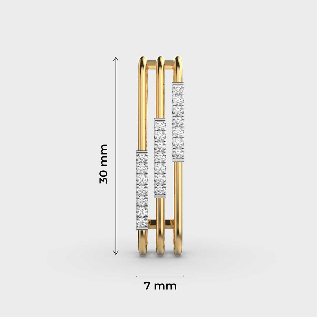 Linear Focus Diamond Pendant (With Chain)