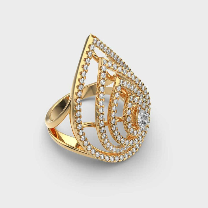 Drops Of Ocean Cocktail Ring