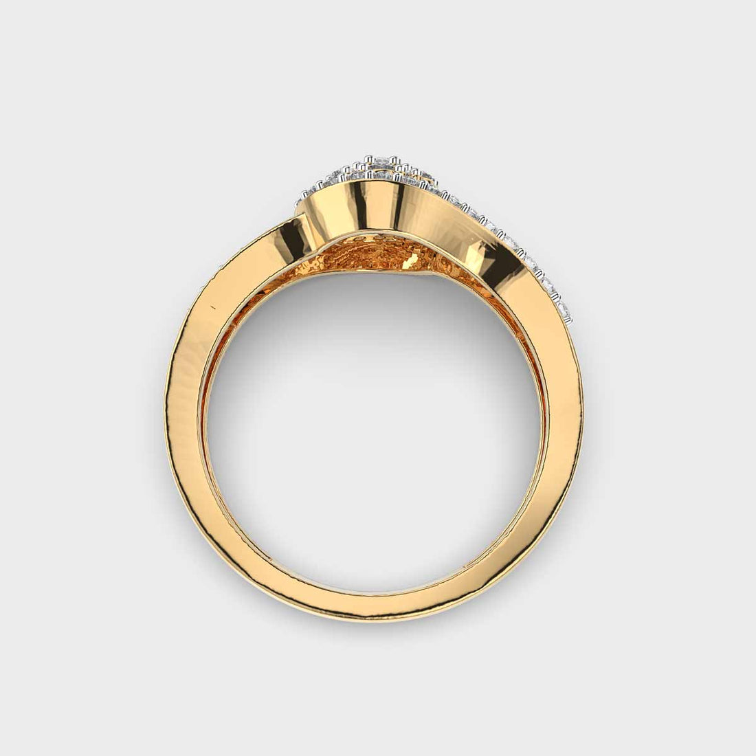 Glittering Halo Diamond Ring