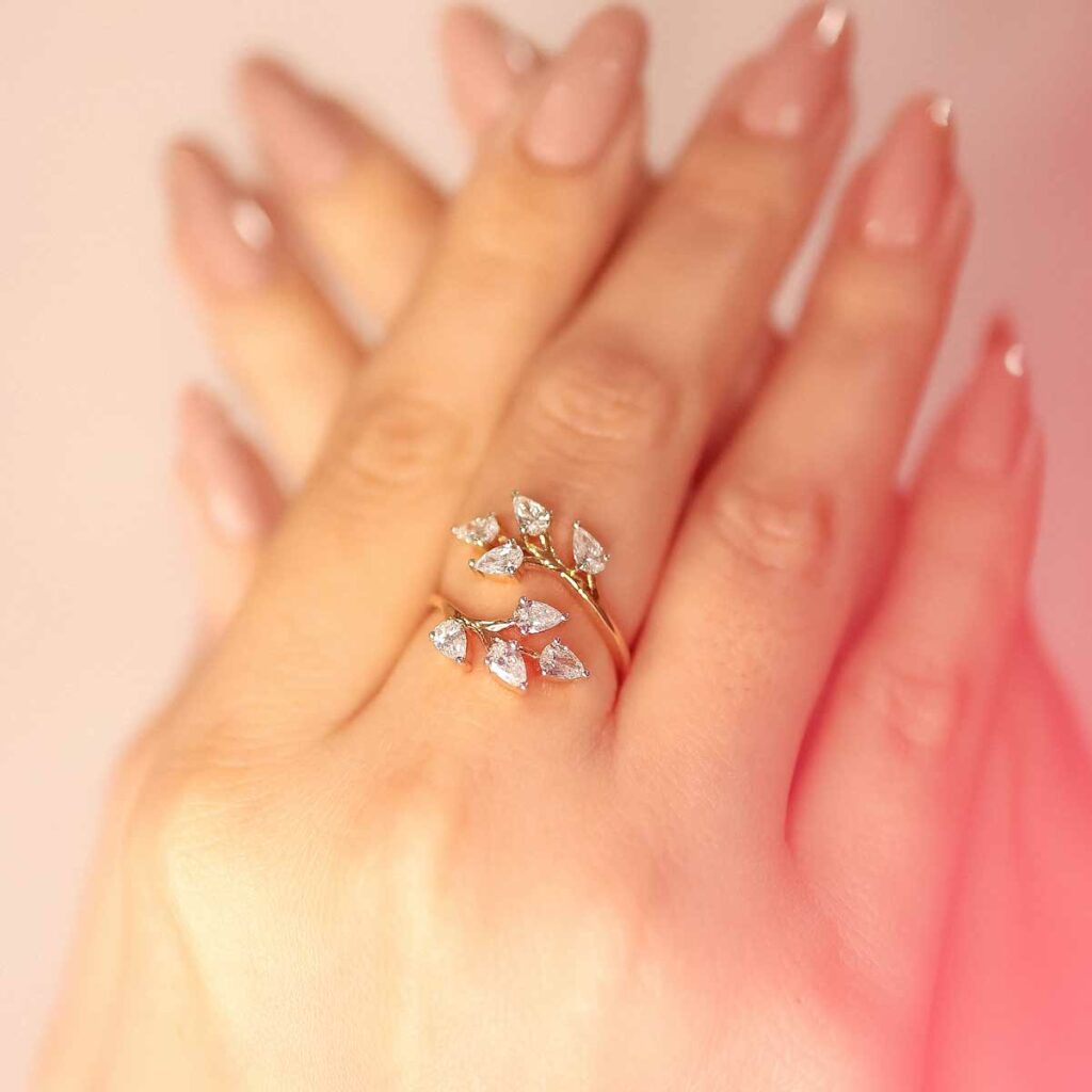 Entwining Diamond Ring