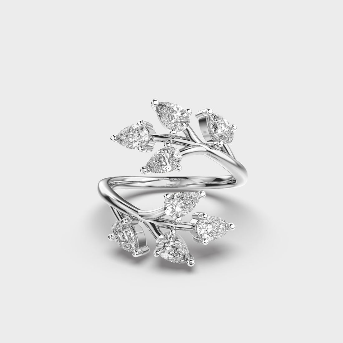 Entwining Diamond Ring