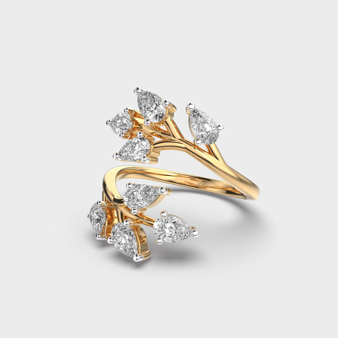 Entwining Diamond Ring