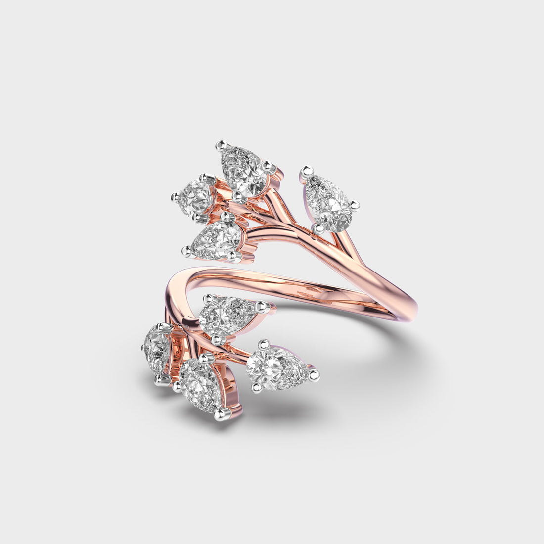 Entwining Diamond Ring