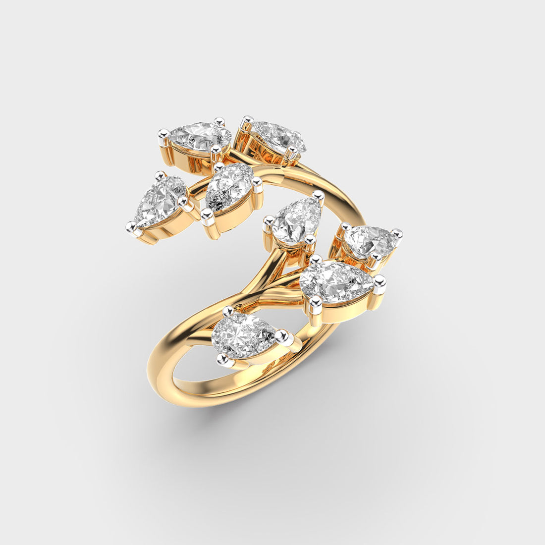 Entwining Diamond Ring