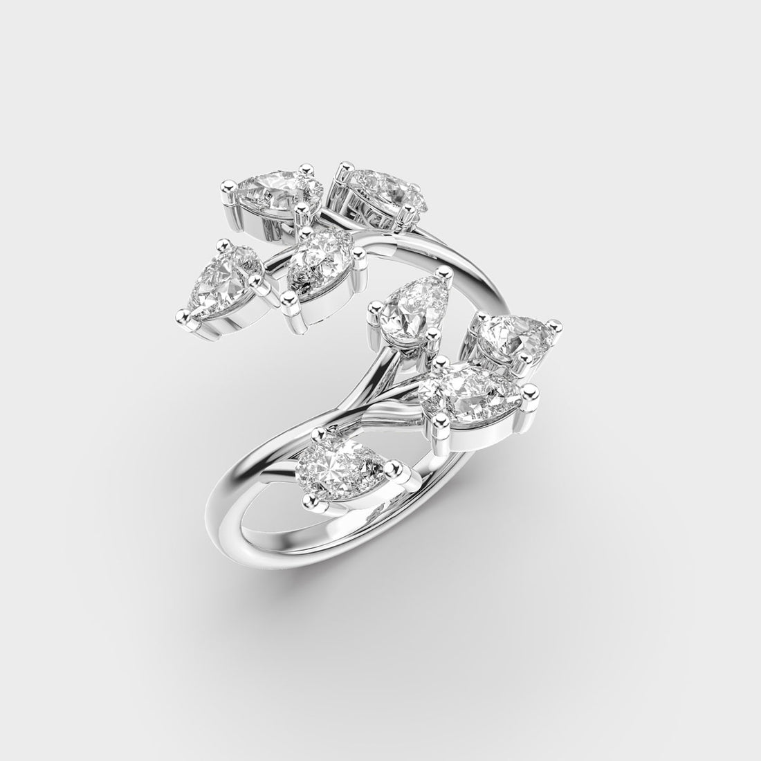Entwining Diamond Ring