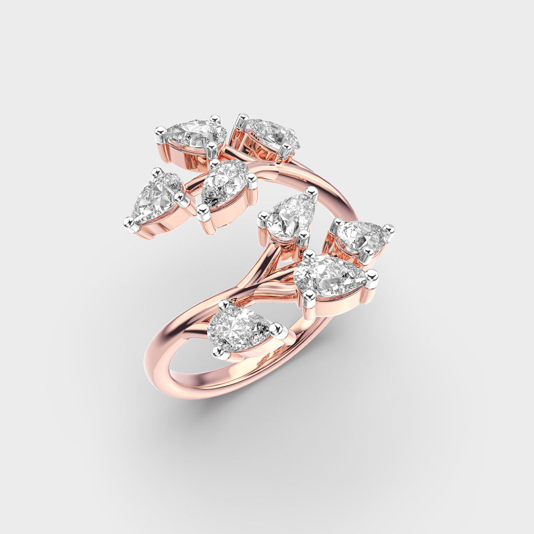 Entwining Diamond Ring