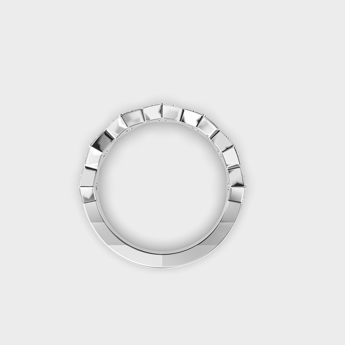 Glittering Diamond Band RIng