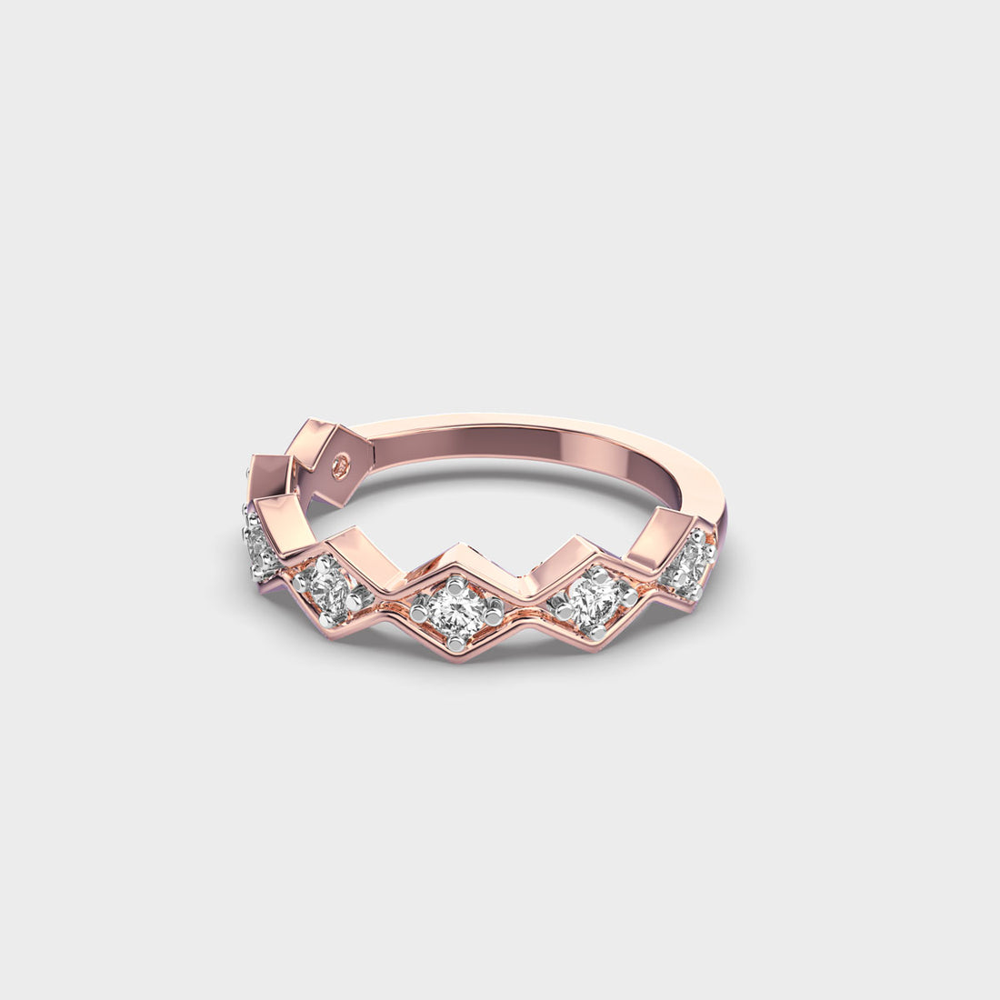 Glittering Diamond Band RIng
