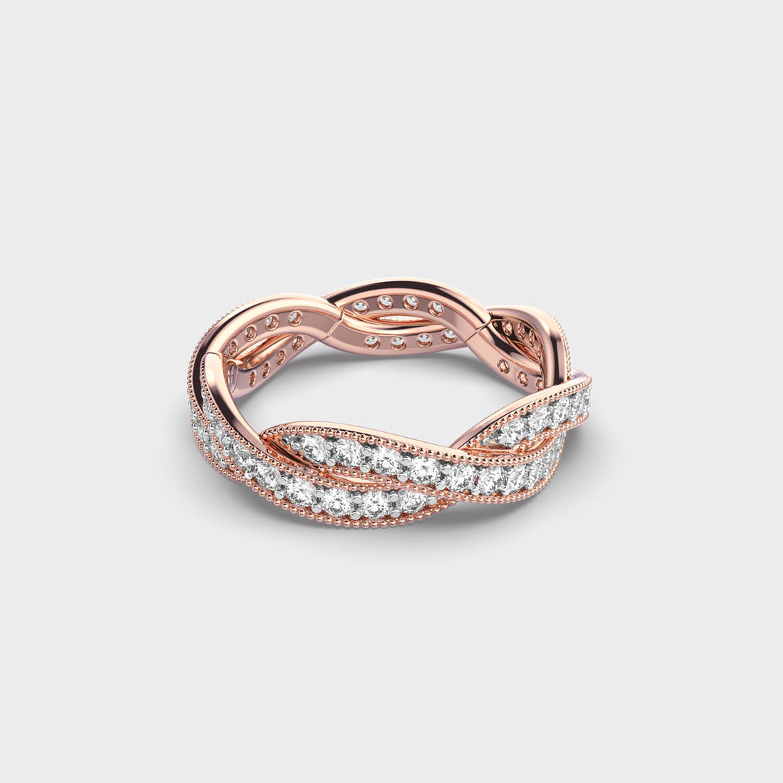 Entwining Triumph Diamond Ring