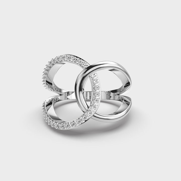 Entwined Fate Diamond Ring