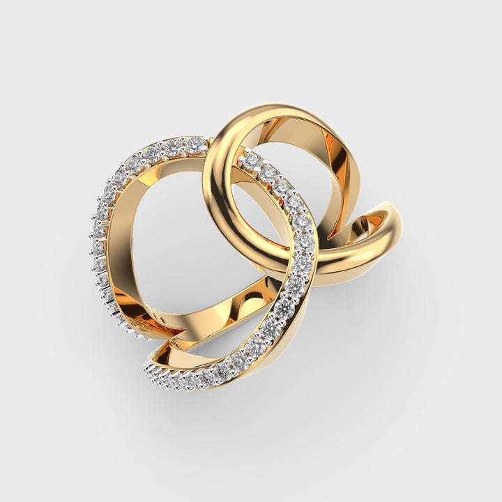 Entwined Fate Diamond Ring