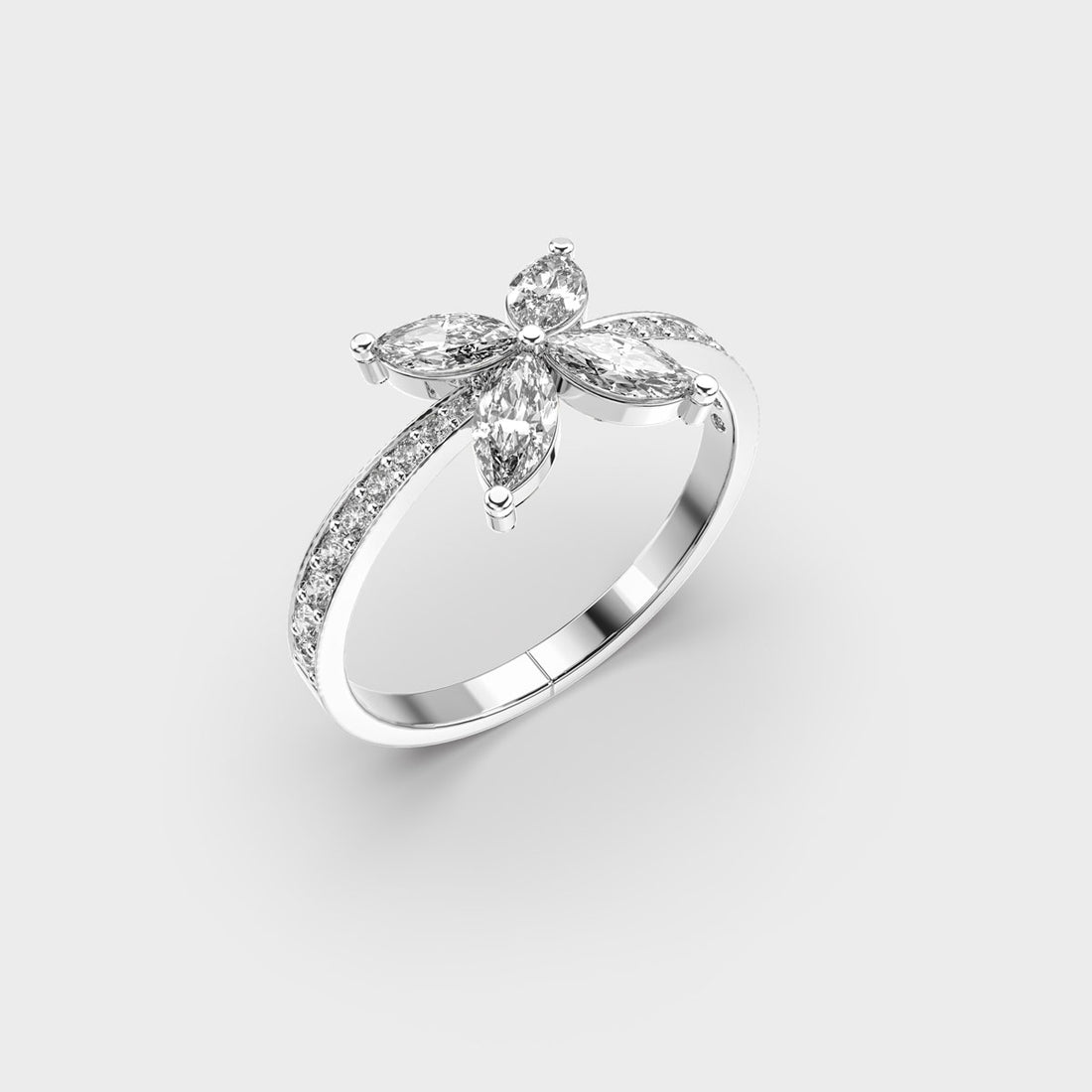 Fluttering Dreams Diamond Ring