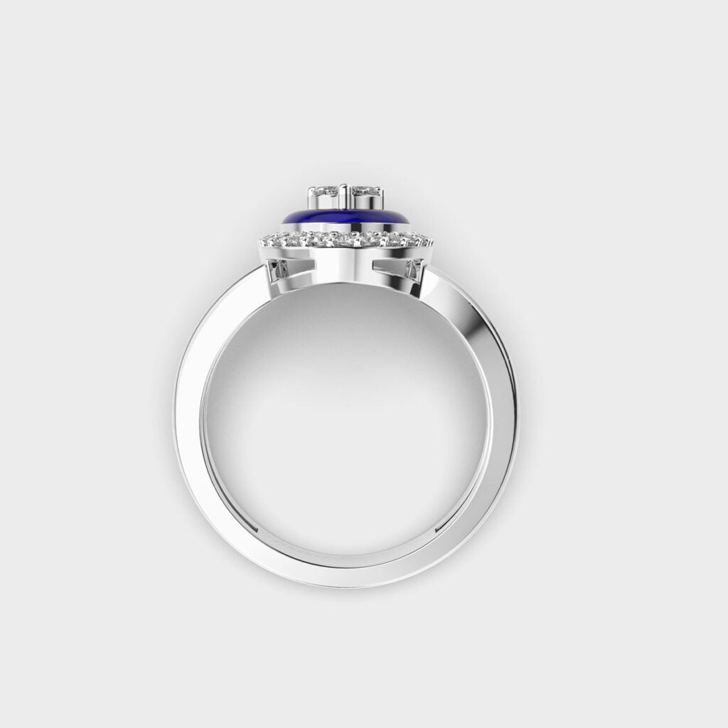 Evil Eye Diamond Ring