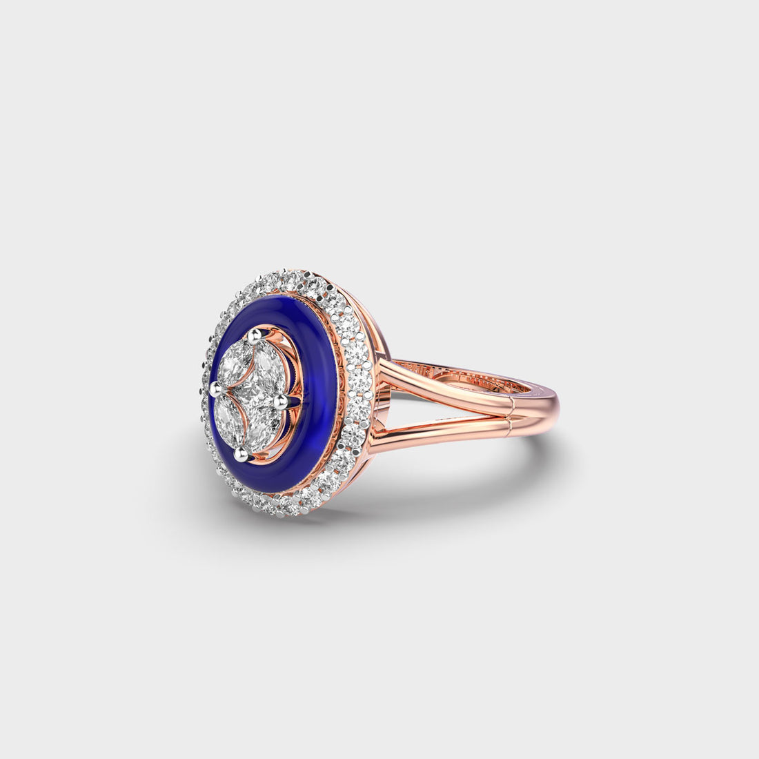 Evil Eye Diamond Ring