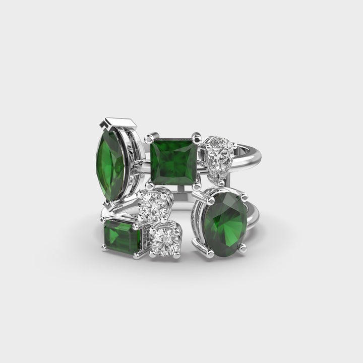 Green Desire Diamond Ring