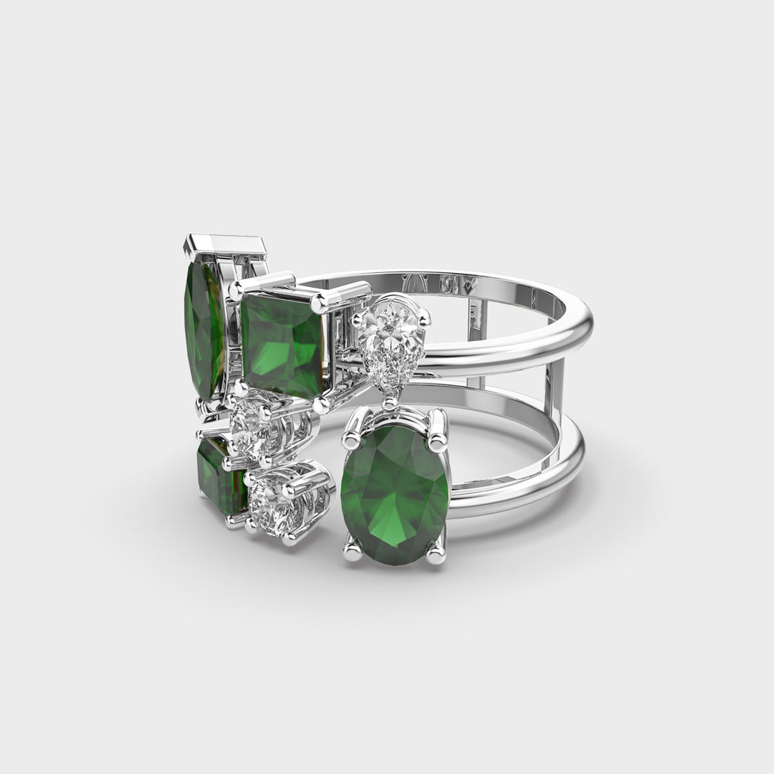 Green Desire Diamond Ring
