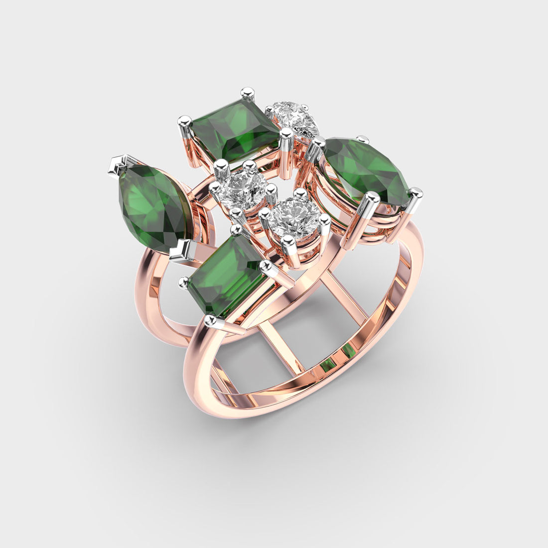Green Desire Diamond Ring