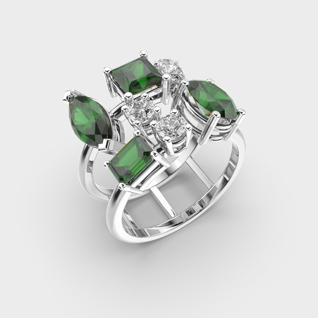 Green Desire Diamond Ring
