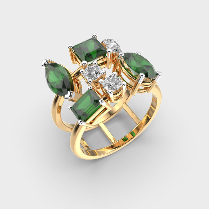 Green Desire Diamond Ring